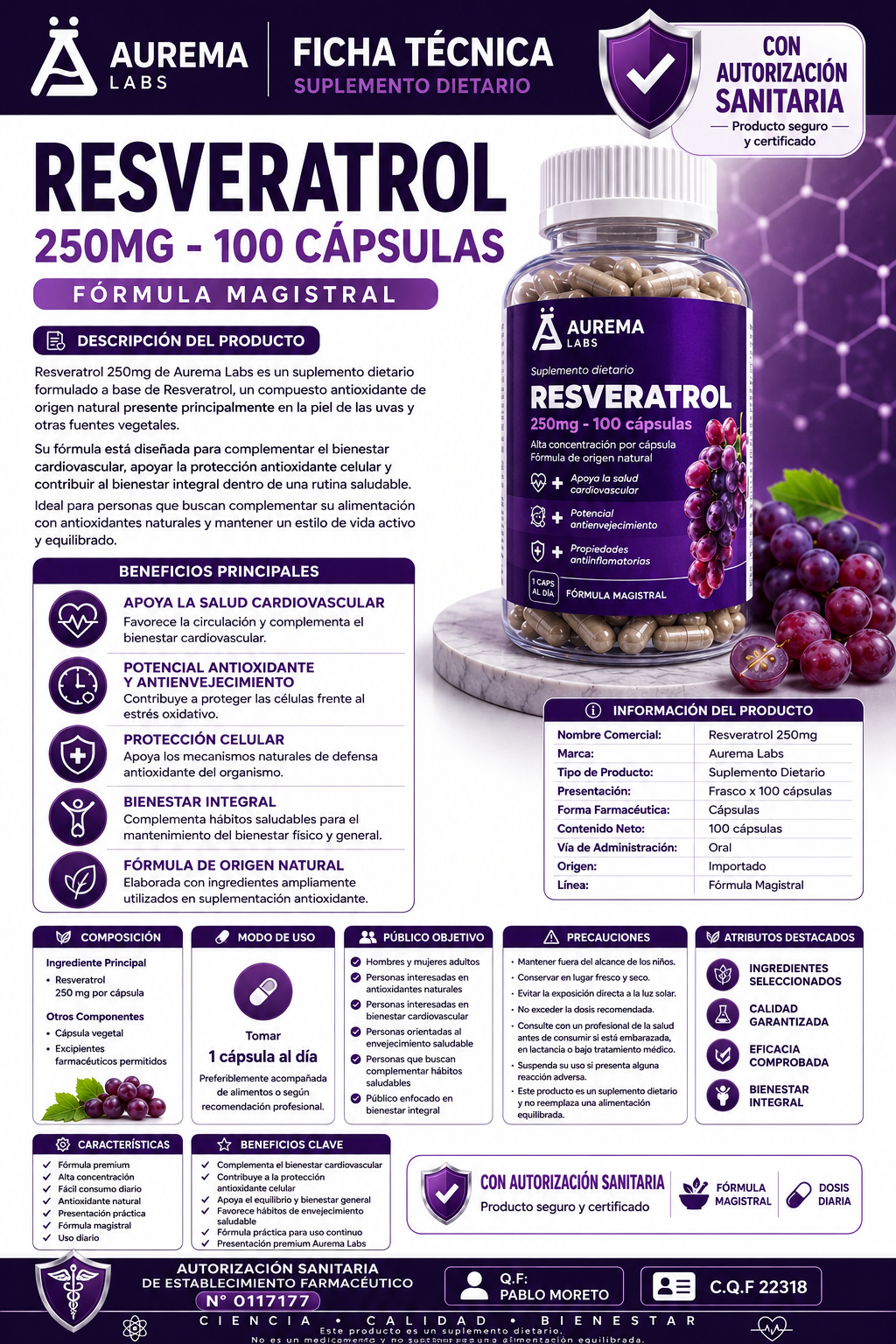 RESVERATROL 250MG