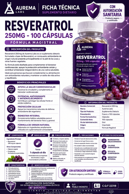 RESVERATROL 250MG