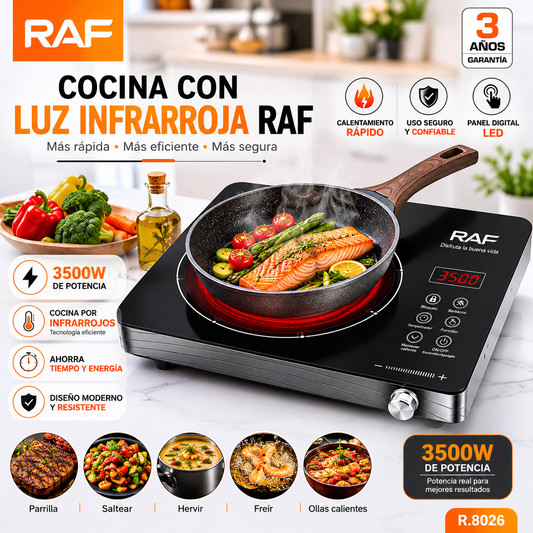 COCINA ELÉCTRICA CON LUZ INFRARROJA RAF
